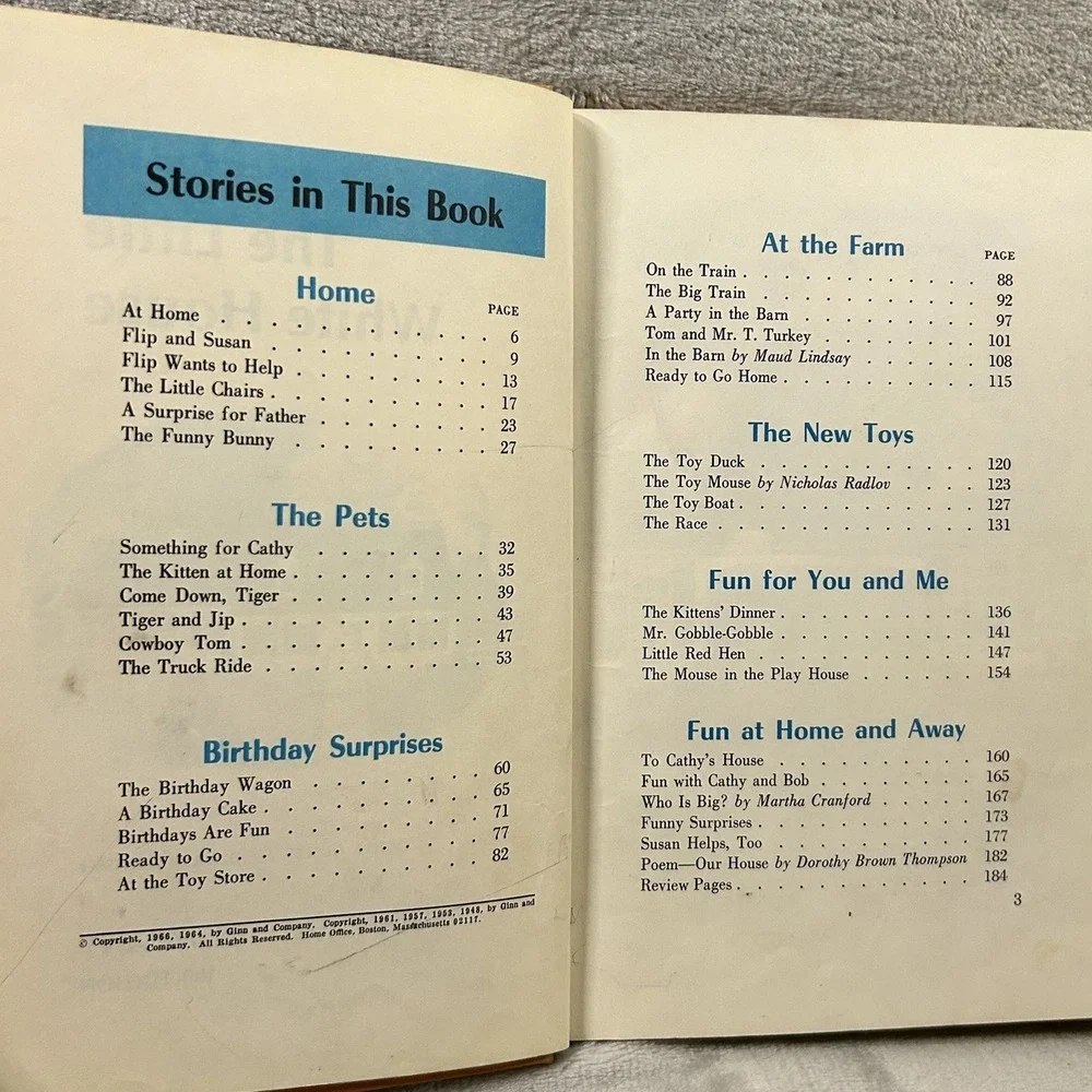 The Little White House Ginn Basic Readers 100 Edition Vintage‎ School Reader